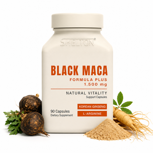 Black Maca 1500mg | Maca Negra + Ginseng + L-Arginina