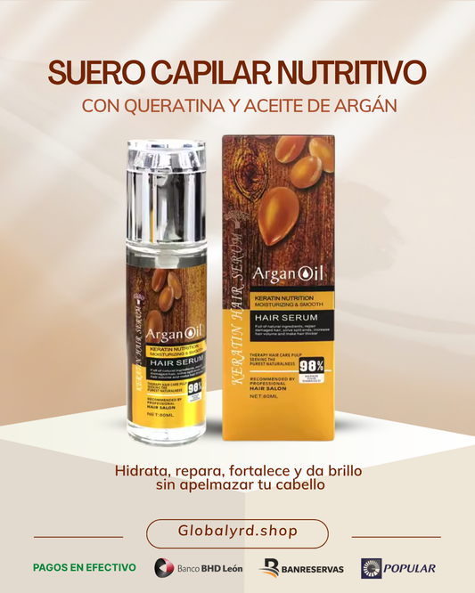 Suero Capilar con Queratina y Aceite de Argán | Repara el cabello dañado desde la primera aplicación
