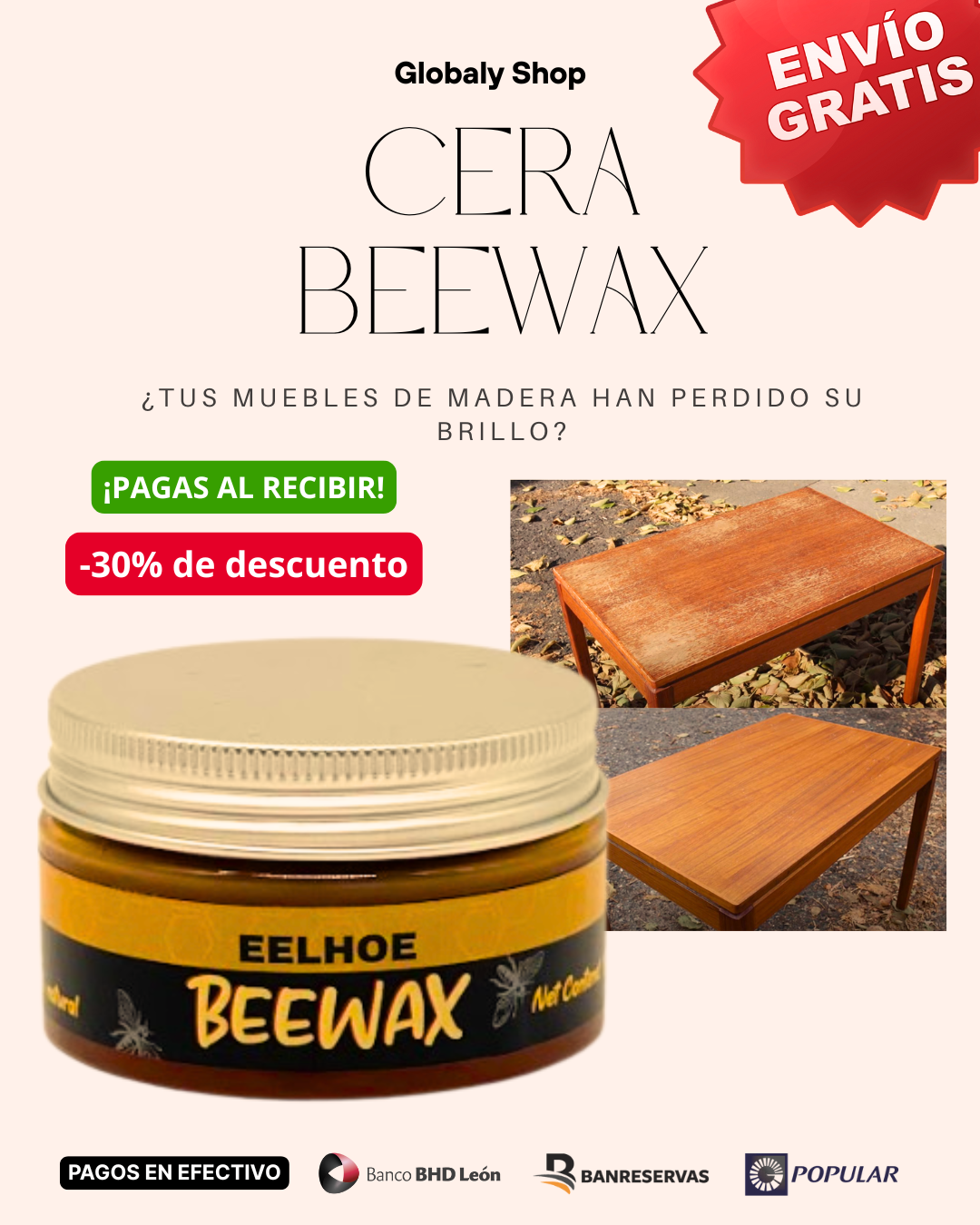 BEEWAX✨🐝 - Cera Restauradora De Muebles 🪑✨