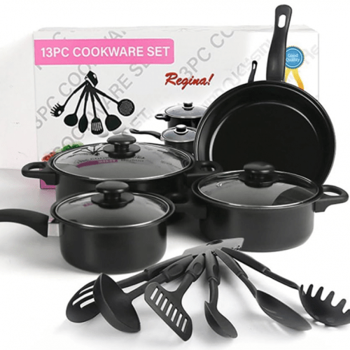 🍳 ¡Cocina completa al instante! JUEGO de OLLAS con UTENCILIOS + 🍉🥭🍌Licuadora PORTATIL Gratis - GlobalyShop