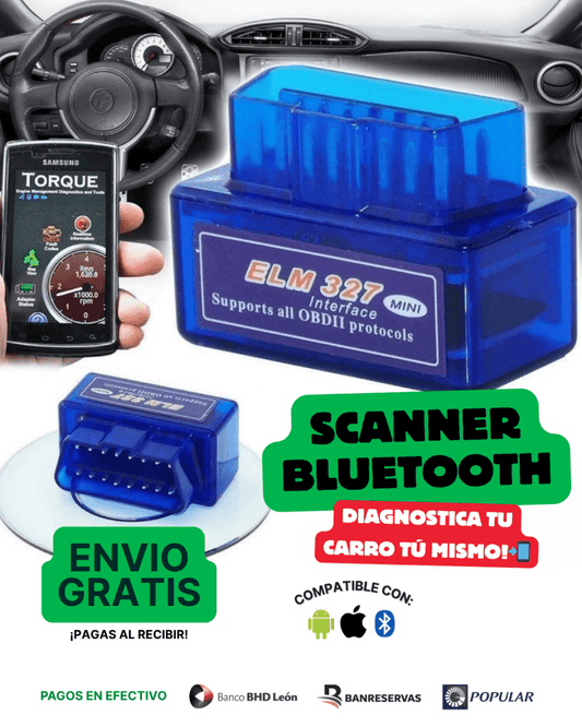 🚘 🔧 Conoce qué le pasa a tu carro en segundos – ¡desde tu celular! | Scanner OBD2 Bluetooth - GlobalyShop