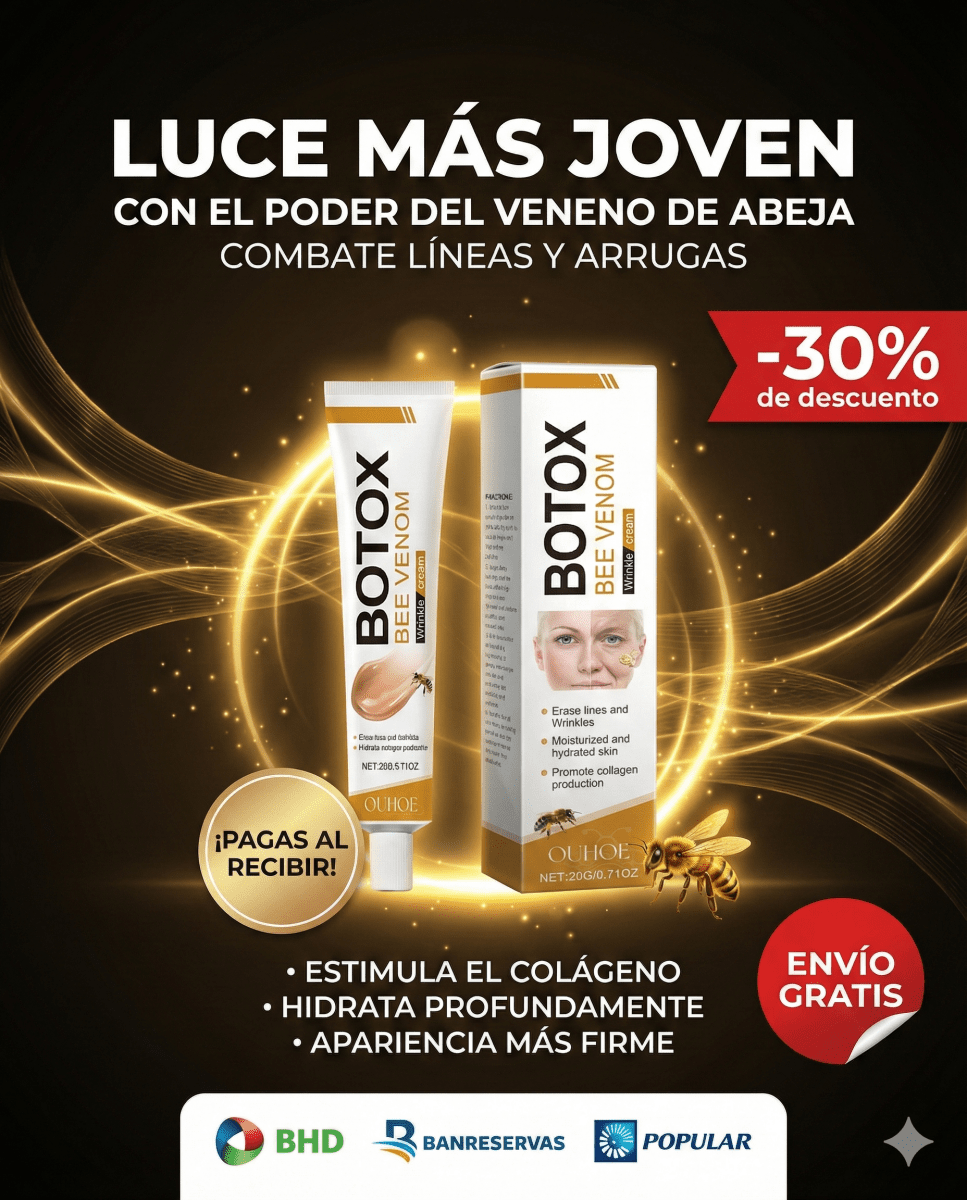 🍯Crema Rejuvenecedora Efecto Lifting con Veneno de Abeja - Piel Radiante sin Agujas🐝 - GlobalyShop