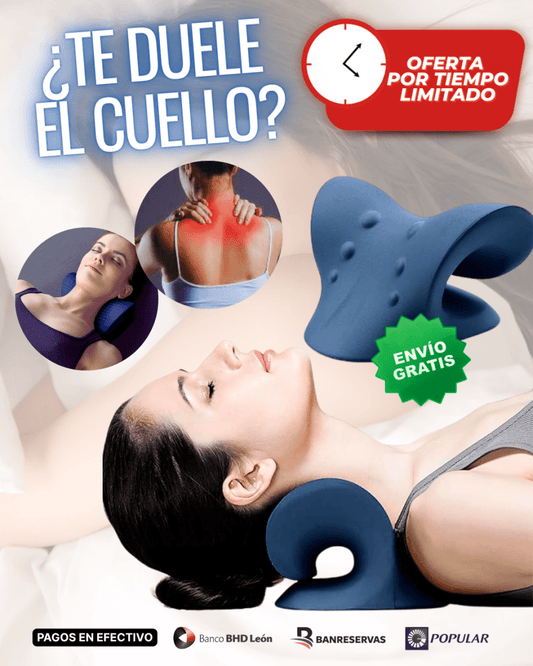 🧘Di adiós al DOLOR de CUELLO y MEJORA tu POSTURA desde CASA | Almohada Relajante de cuello💆‍♀️ - GlobalyShop