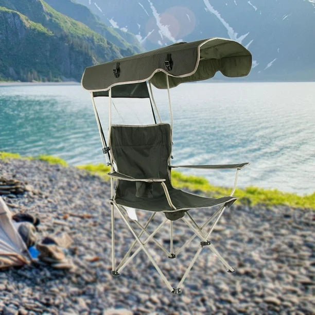 ☀️🍹¡Disfruta del SOL sin sacrificar tu comodidad! con la Silla de Playa con TOLDO - GlobalyShop