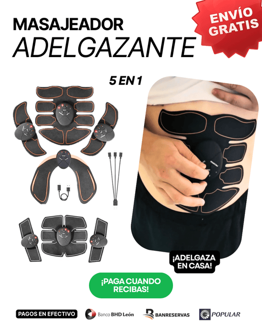 🔥ENTRENA tu cuerpo mientras DESCANSAS con el MASAJEADOR 5 en 1 - GlobalyShop