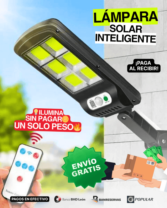 Ilumina sin pagar un centavo de luz💡| Lámpara Solar con Sensor de Movimiento - GlobalyShop
