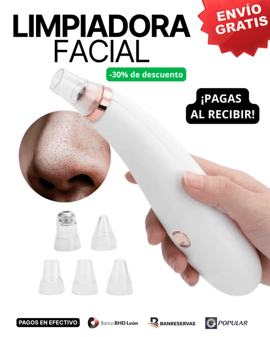 💎 ¡Limpia tus poros y rejuvenece tu rostro ✨ Di adiós a puntos negros con la LIMPIADORA FACIAL - GlobalyShop