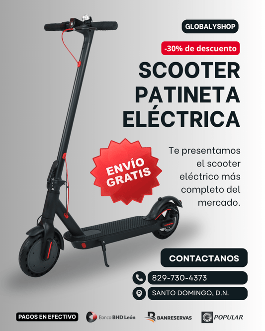 🔋 ¡Muévete sin límites! Scooter Eléctrico con Autonomía de hasta 40 km - GlobalyShop