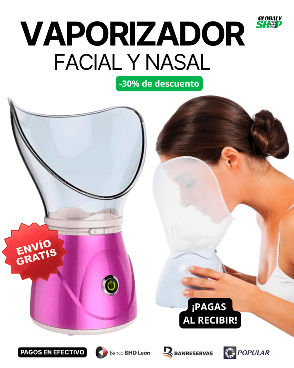 🌬✨Sauna Facial 2 en 1 – Belleza y Alivio Respiratorio en Casa | Vaporizador Facial y Nasal - GlobalyShop