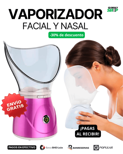 🌬✨Sauna Facial 2 en 1 – Belleza y Alivio Respiratorio en Casa | Vaporizador Facial y Nasal - GlobalyShop