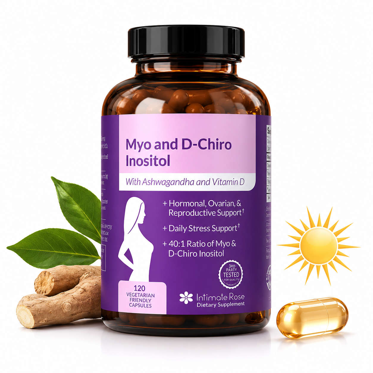 🌸Inositol 40:1 | Equilibrio Hormonal Femenino | 120 Cápsulas💊