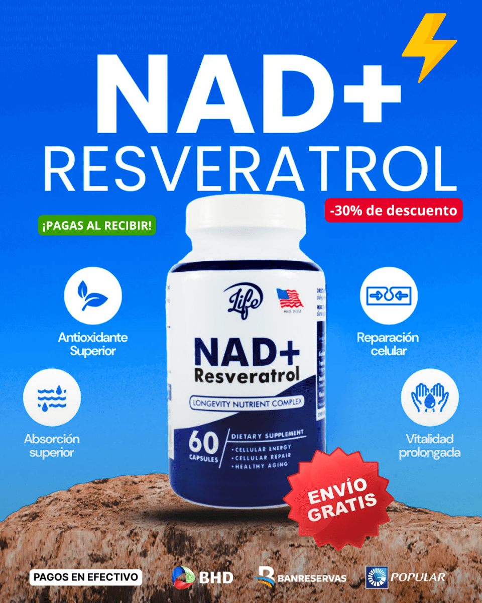 😴🥱¿Te sientes CANSADO? y DESORIENTADO Activa tus células, protege tu mente 💡 | NAD+ con Resveratrol - GlobalyShop