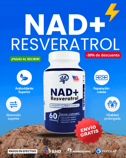 😴🥱¿Te sientes CANSADO? y DESORIENTADO Activa tus células, protege tu mente 💡 | NAD+ con Resveratrol - GlobalyShop