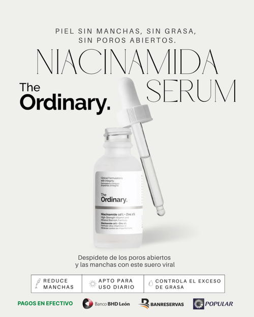 The Ordinary Serum Niacinamide | Controla la grasa y mejora el tono de tu piel - GlobalyShop