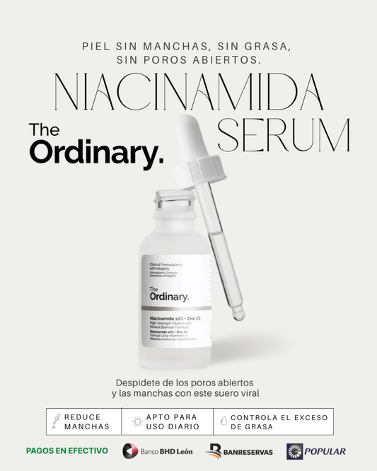 The Ordinary Serum Niacinamide | Controla la grasa y mejora el tono de tu piel - GlobalyShop